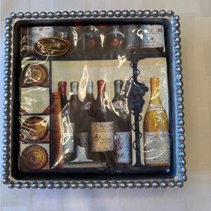 Mariposa Wine Bottle Napkins - Multicolor